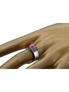 Vintage craft Ring Ruby Sterling silver 925 vrc007s